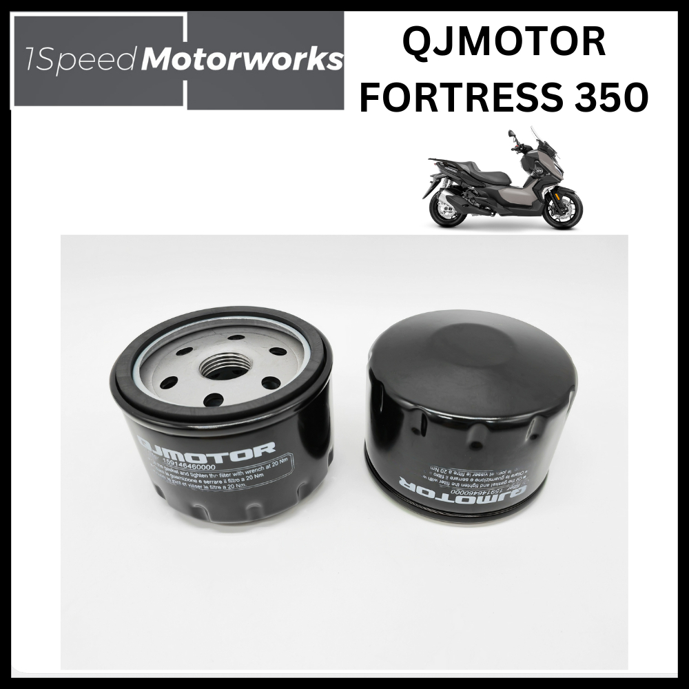 QJMOTOR Fort 350 กรองน้ํามันเครื่อง QJMOTOR Fortress 350 Filter Minyak Hitam