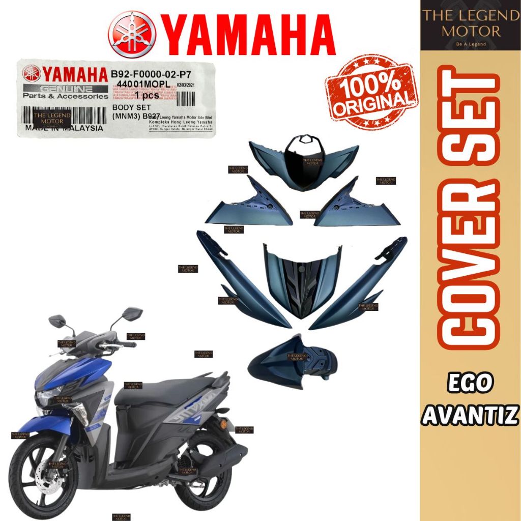 AVANTIS EGO AVANTIZ ชุดฝาครอบ Kaver Body Full Complete Coverset B92-F0000-02-P8 B92-F0000-02-P7 Yama