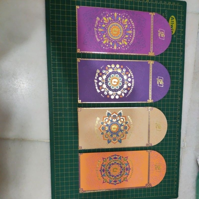 Umobile deepavali ซอง 2024 4 ชิ้น 4 การออกแบบ