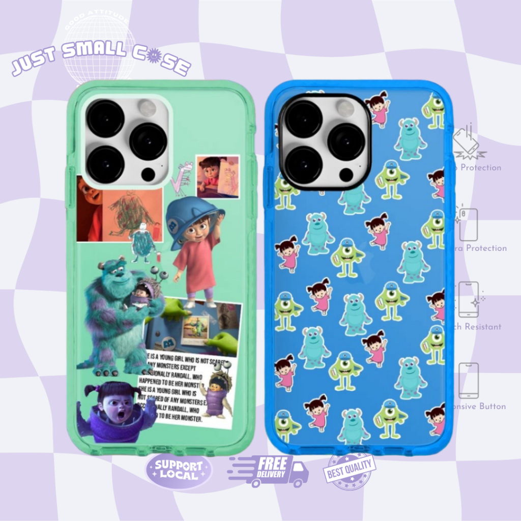 MONSTERS UNIVERSITY D1SNEY CASE กันชนนีออนกรณีปลอก IPhone 17 PRO MAX 17 AIR 16 PRO MAX 15 14 PLUS 13