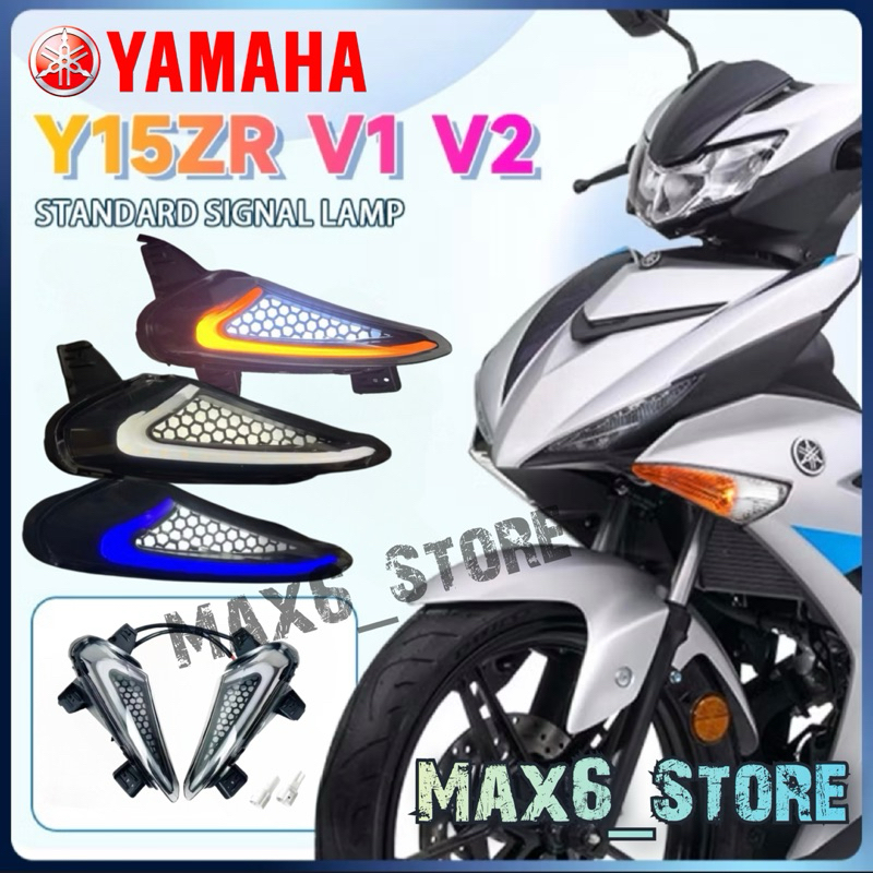 YAMAHA Y15ZR ไฟป้ายด้านหน้า Y15 V1 V2 LAMPU SIGNAL DEPAN LED EXCITER 150 LAMPU DADA ไฟ LED TURNING R