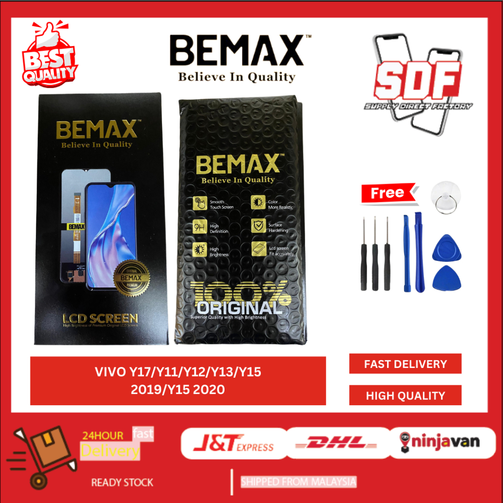 [SDF] จอแสดงผล LCD สําหรับ VIVO Y17/Y11/Y12/Y13/Y15 2019/Y15 2020 (รับประกัน 1 เดือน)