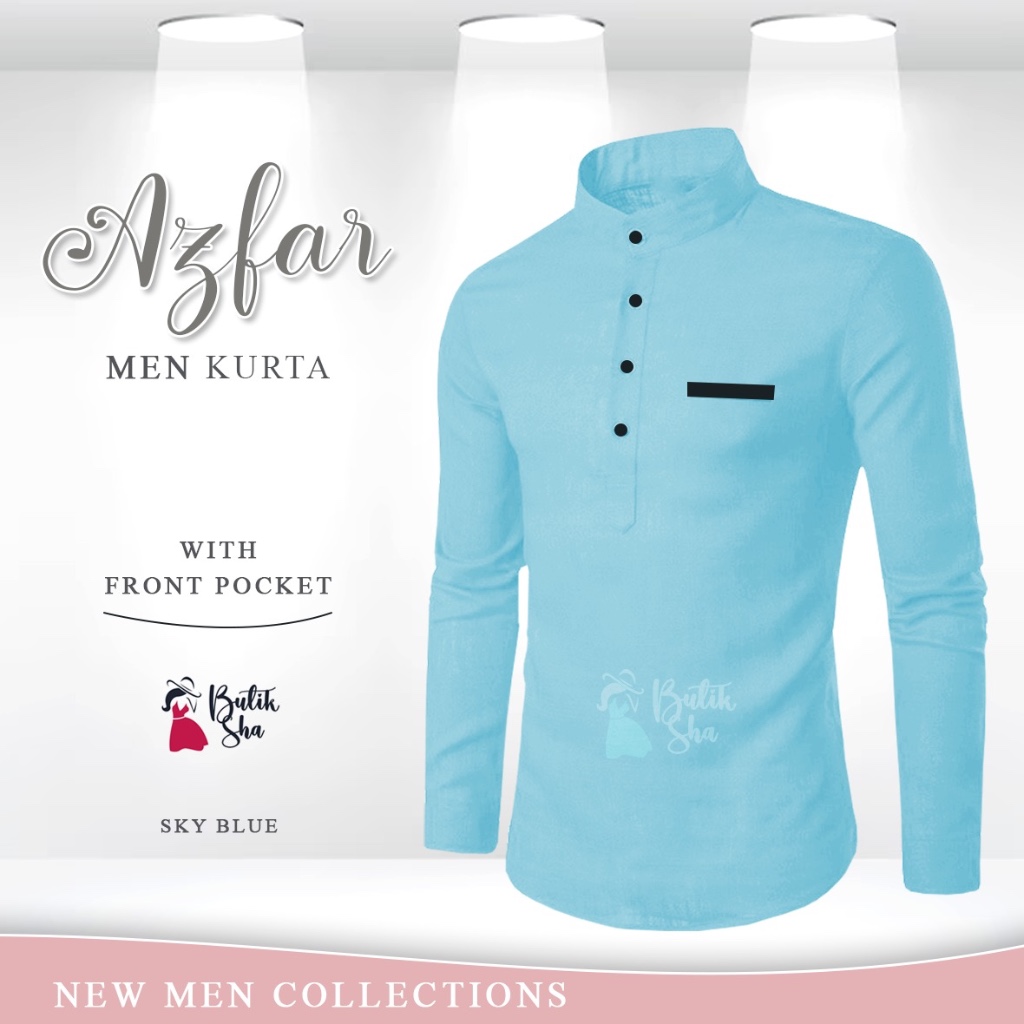 Kurta For Man Collar band With Front and Side Pocket New Arival