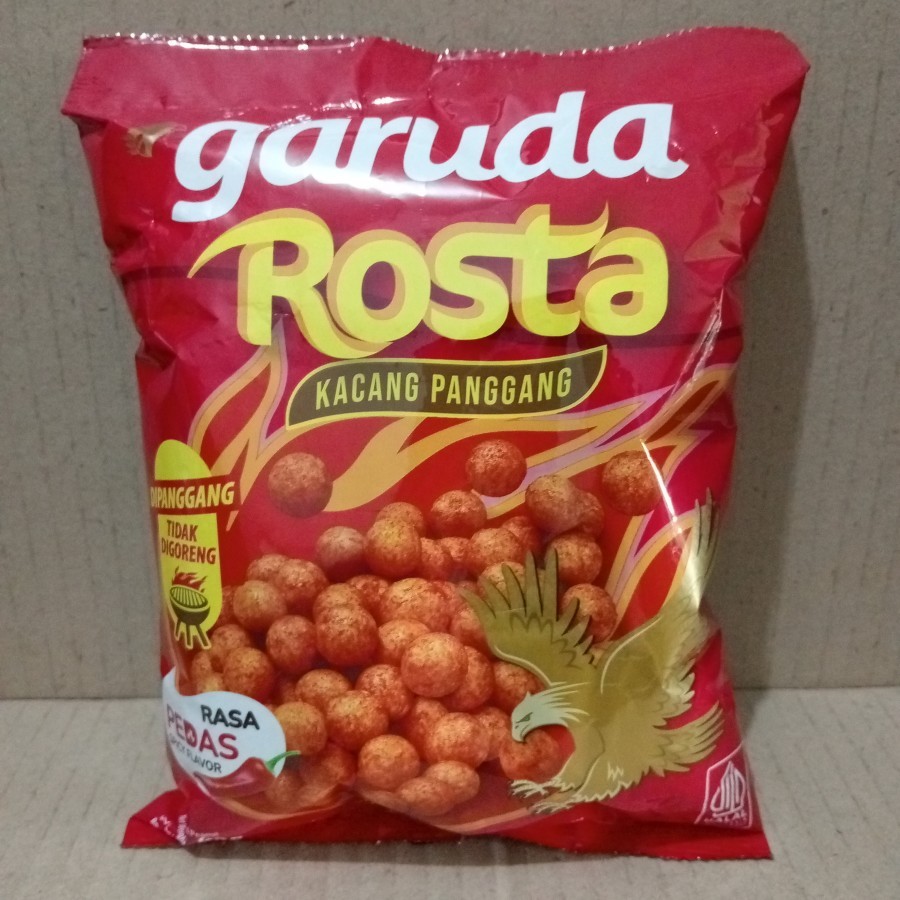 Rosta ถั่วลิสงคั่วครุฑรสเผ็ด 90g