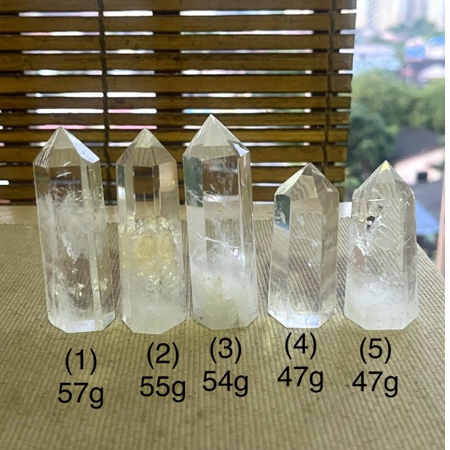 Natural Clear Quartz Tower 47g-57g