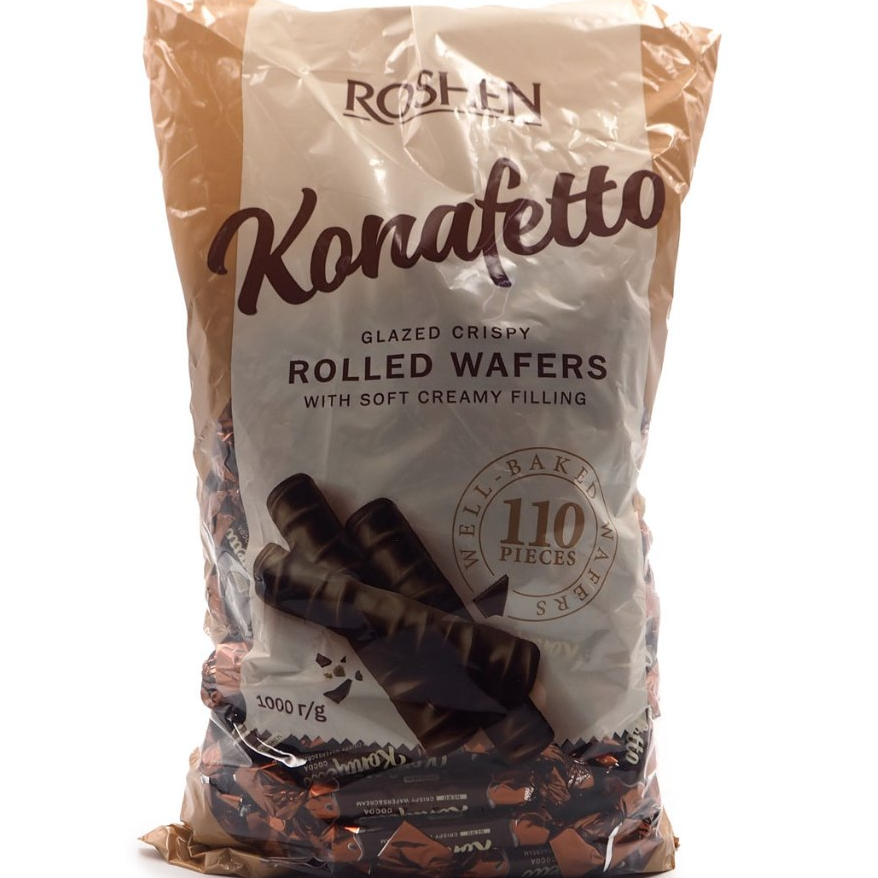 ROSHEN KONAFETTO COCOA NERO CRISPY WAFERS & CREAM ( 1KG)[มาใหม่]