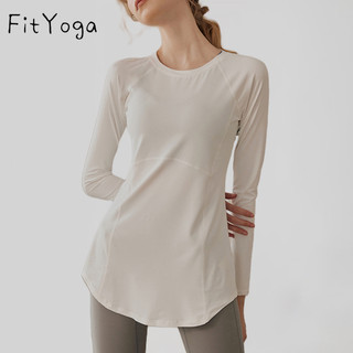 FitYoga Yoga New Running Training Quick Dry Sports Long-Sleeved T-Shirt Cover Thin Fitness