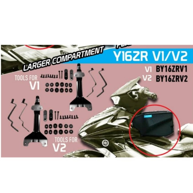 VELOZI กระเช้าพลาสติก PVC Y16ZR V1 (ไม่มี ABS) TIDAK ABS