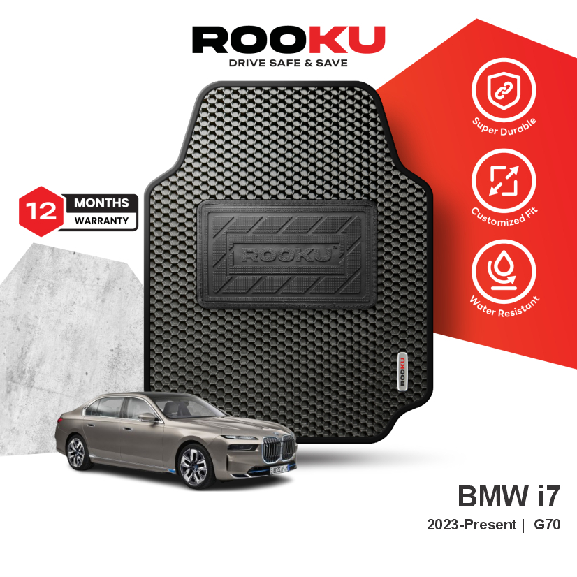 พรมปูพื้นรถยนต์ Rooku BMW i7 2023-ปัจจุบัน G70