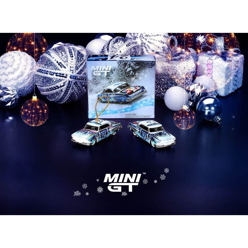 MINI GT 1/64 888 LINCOLN CAPRI CHRISTMAS HOT ROD BY TIM SADCHIKOV 2024 CHRISTMAS EDITION
