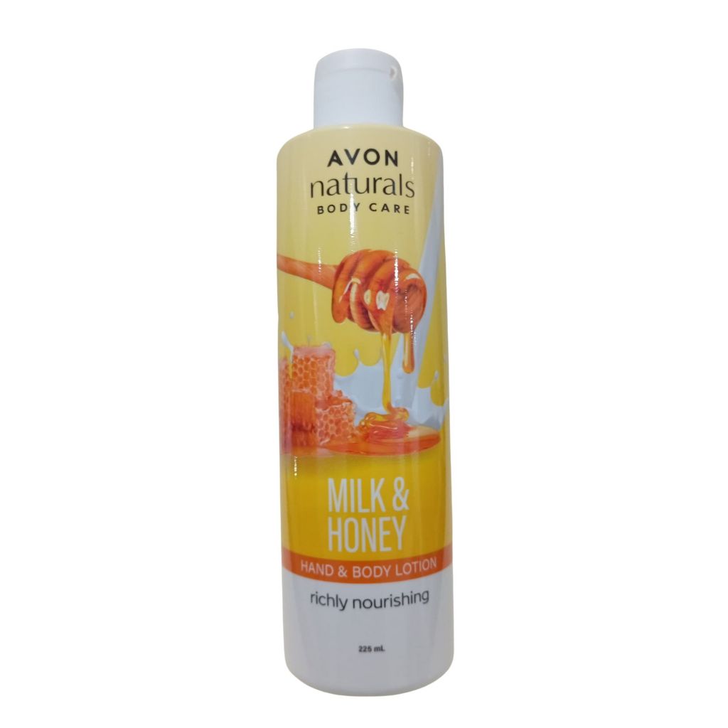 Avon Naturals Richly Nourishing Milk & Honey Hand & Body Lotion 225ml (บรรจุภัณฑ์ใหม่)