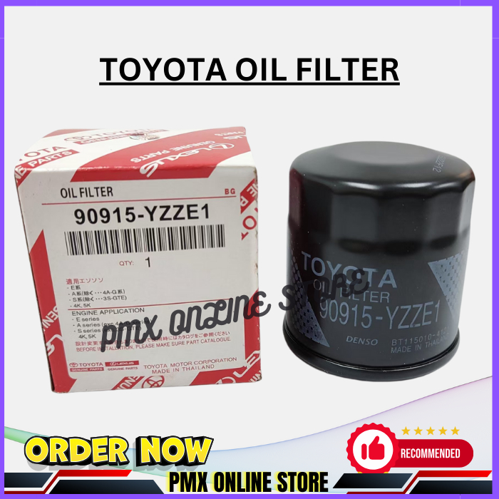 กรองน้ํามันเครื่องTOYOTA 90915-YZZE1 - TOYOTA CAMRY/ VIOS/ WISH/ AVANZA/ UNSER/ YARIS/ ALTIS / 90915