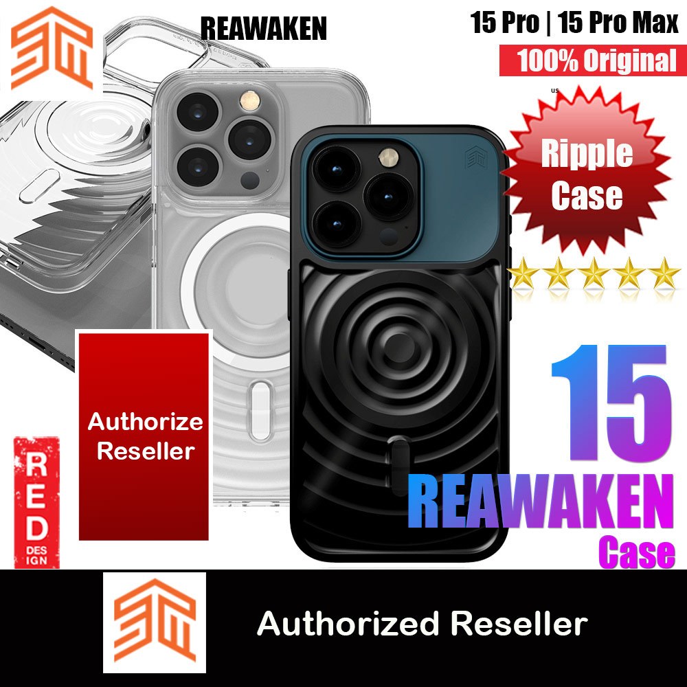 STM Reawaken Ripple Magnetic Drop Protection Case สําหรับ iPhone 15 Pro Max 6.7 iPhone 15 Pro 6.1 (ส