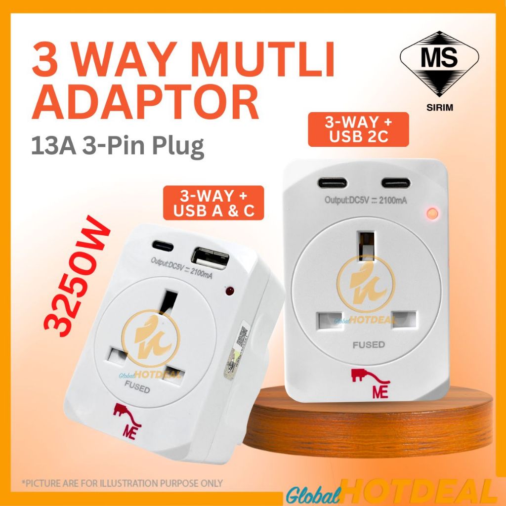 Adaptor Plug Adapter USB Charger Extension Plug Charger Adapter Socket USB Extension Type-C Plug Soc