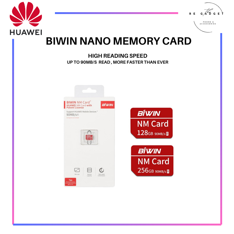 HUAWEI BIWIN NANO MEMORY CARD 128GB/256GB