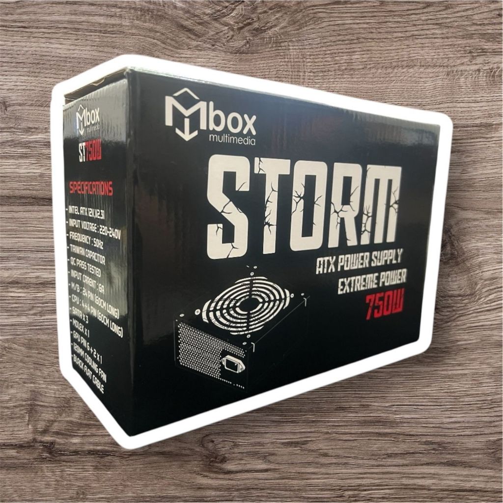 Mbox STORM 750W Mid-Range Professional Gaming ATX Power Supply Unit