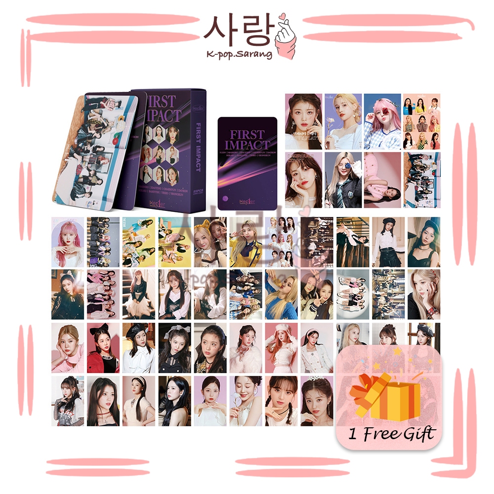54 ชิ้น Kep1erFIRST IMPACTLOMO การ์ดชุดคอลเลกชัน Kpop Huening Bahyyih Ezaki Hikaru Choi Yu-jin Shen 