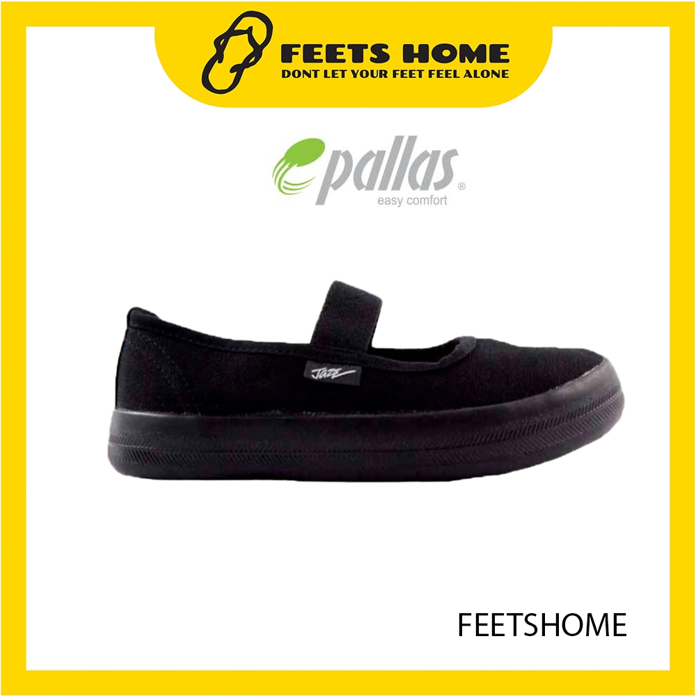 FH X PALLAS JAZZ SCHOOL SHOES SLIP ON 204/306-035 สีดํา