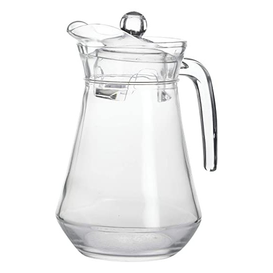 Luminarc 1.3Liter เหยือกน้ําแก้วพร้อมฝาปิดเหยือกพลาสติก