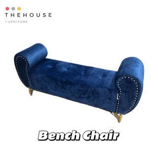 [Kilang Harga] Bench Chair Long Stool with Metal Leg Sofa For Two Adult