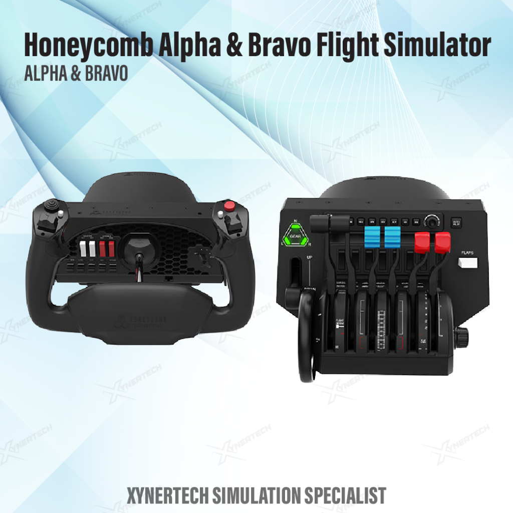 Honeycomb Alpha & Bravo Flight Simulator Setup หน่วยควบคุมการบิน Yoke และคันเร่ง | MSFS - X-Plane
