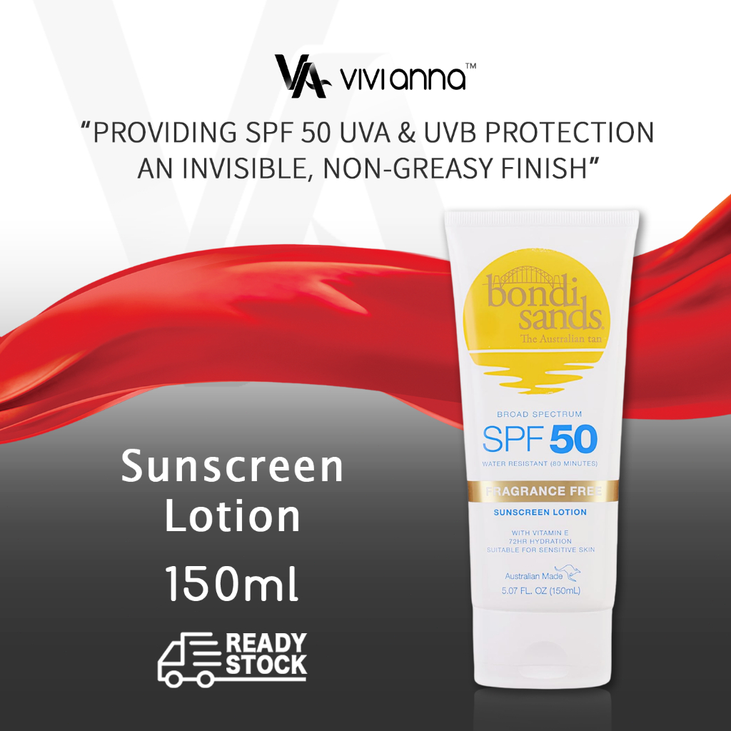✴️5.5 ️AUS Bondi Sands Sunscreen, Bondi Sand Facial Sun Cream, Bondi SPF50+ Lightweight Hydrating Mo