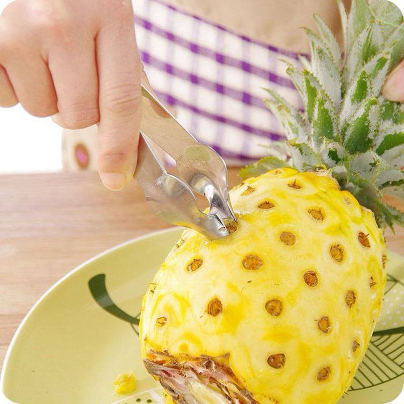 MATA สแตนเลส PLIERS PINEAPPLE EYE REMOVER PINEAPPLE EYE peeler มีด ง่ายต่อการลบตา PINEAPPLE