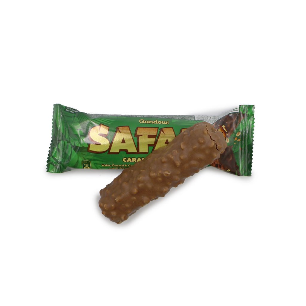 SAFARI CARAMEL CRUNCH, Safari Snack Pack  WAFER CARAMEL & CEREAL COVERED WITH MILK CHOCOLATE { 3PCS,