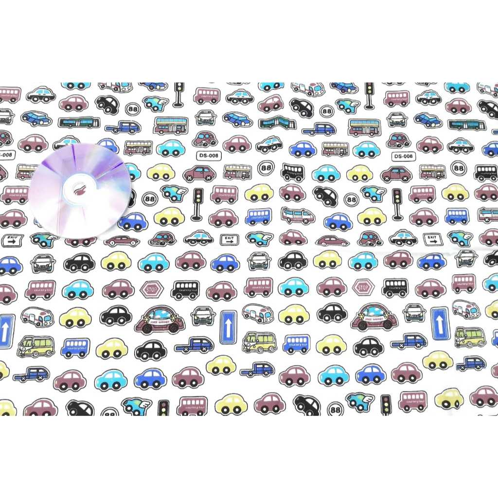 ใหม่ TRANSPORTATION CAR BUS TAXI AIRPLANE TRAFFIC W 100% Cotton Twill Comb Cotton ผ้า 19.5" x 64" / 