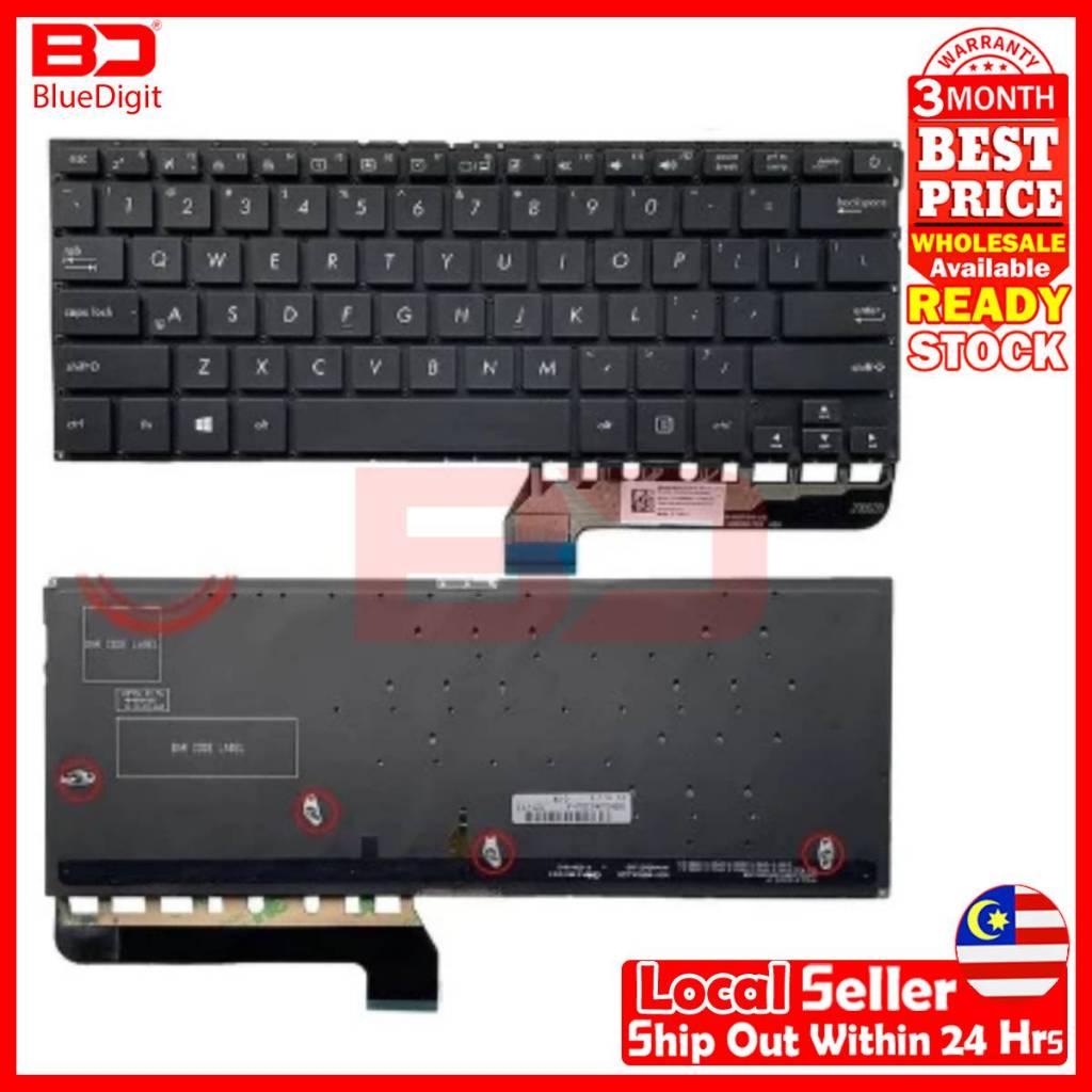 ASUS ZENBOOK UX430 UX430U UX430UA UX430UN UX430UQ UX430UAR แป้นพิมพ์แล็ปท็อป