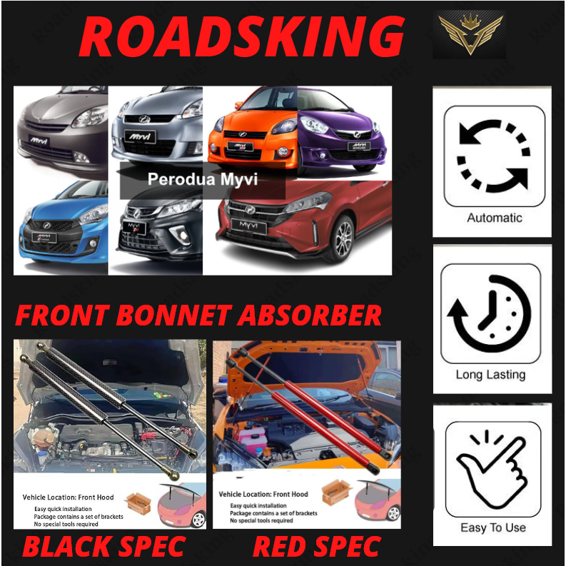 PERODUA MYVI 2011-2025 LAGI BEST MYVI ICON G3 ด้านหน้าขายส่ง ABSORBER HIGHT QUANLITY