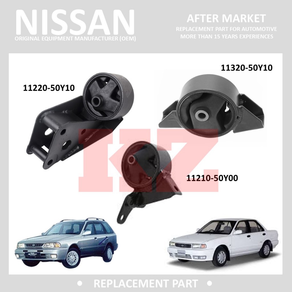 NISSAN Y10 AD RESORT AUTO NISSAN SENTRA B13 AUTO - ชุด 3 IN 1 - ชุดติดตั้งเครื่องยนต์