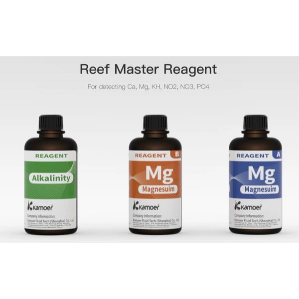 Kamoer - Reef Master - SPA Refill Reagent AIO (Kh, No2,No3,Po4,Ca,Mg) เครื่องทดสอบน้ําตู้ปลา