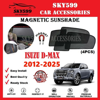 (Magnetic)Isuzu D-Max 2012-2015 ม่านบังแดด Epic [4 ชิ้น]