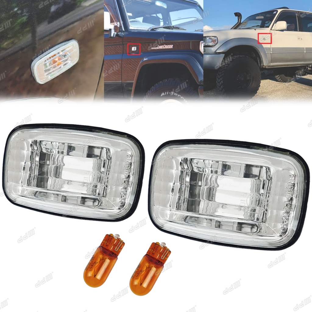 DEPO Toyota Landcruiser 80 100 LJ78 KZJ78 LC2 Hilux LN166 Camry SXV10 Prado Clear Side Marker Fender