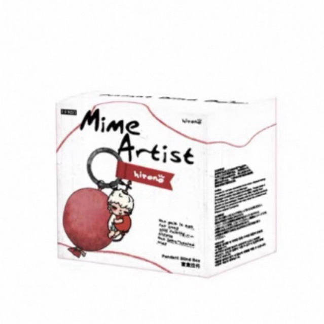 POPMART HIRONO Silent Drama Series MIME ARTIST KEYCHAIN