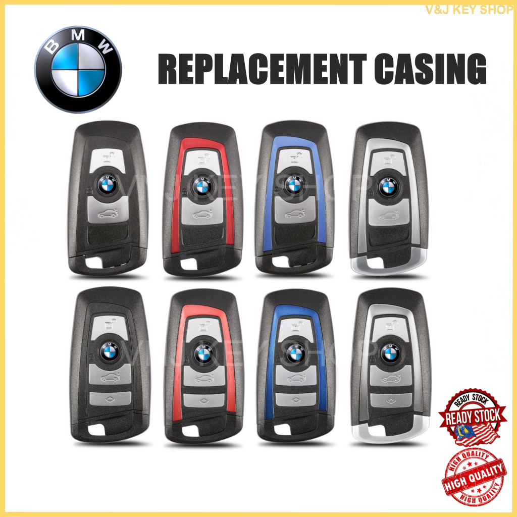 🔥 BMW สมาร์ท Remote Key Shell สําหรับ BMW CAS4 F/5/6/7/5 Series E90 E92 E93 E91 X5 1:1 Fit เปลี่ยนปล