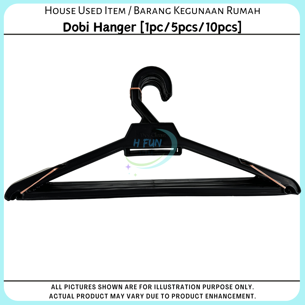 HFE Dobi Hanger Penyangkut Baju Adult Dobi Hanger for T-Shirt & Laundry Use [รีไซเคิล PP]