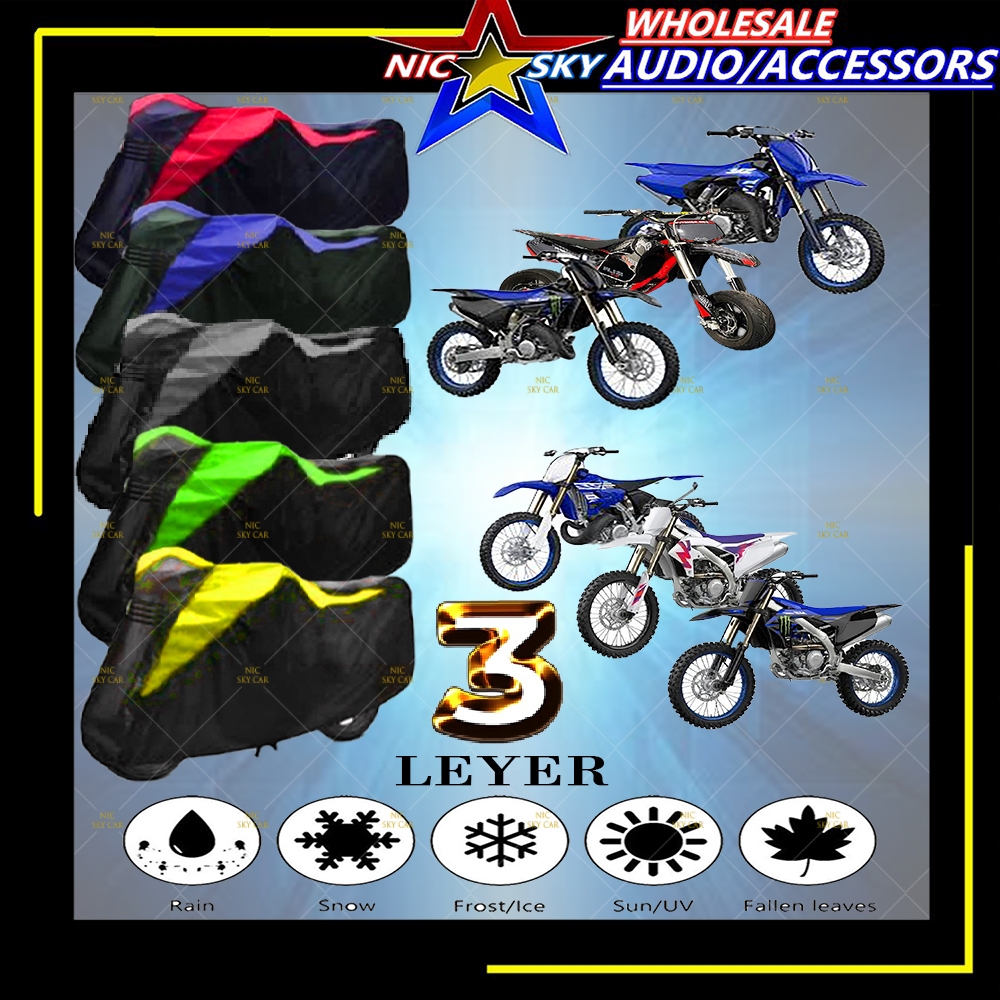 YAMAHA รถจักรยานยนต์ 3 ชั้น YMC มอเตอร์ฝาครอบ watwrroof กันฝุ่น sunproof YAMAHA YZ65 YZ85 YZ125 YZ 2