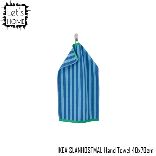 [Lets HOME] IKEA SLANHOSTMAL ผ้าเช็ดมือ 40x70ซม. [สีน้ําเงิน]