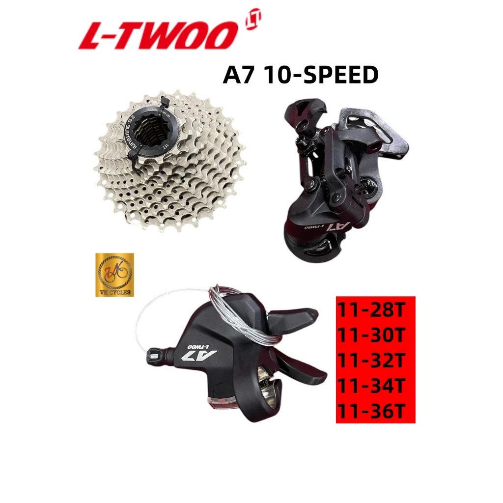 LTWOO A7 10S ความเร็ว Shifter Lever ด้านหลัง derailleurTrigger Mountain จักรยาน Cassette MTB จักรยาน