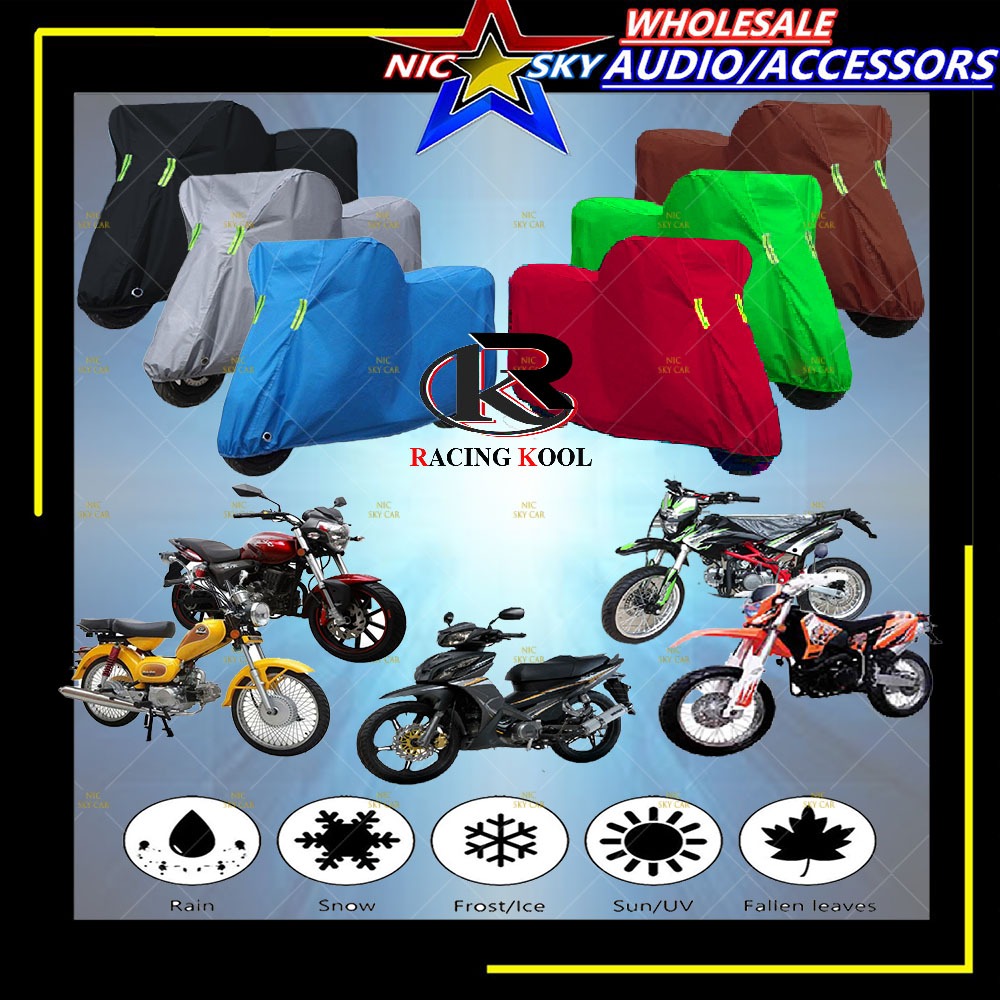 DEMAK ฝาครอบรถจักรยานยนต์กันน้ําฝุ่นป้องกันแสงแดด ATM-200 D-FORCE 120 DJ-90 DTM-200 DV-110