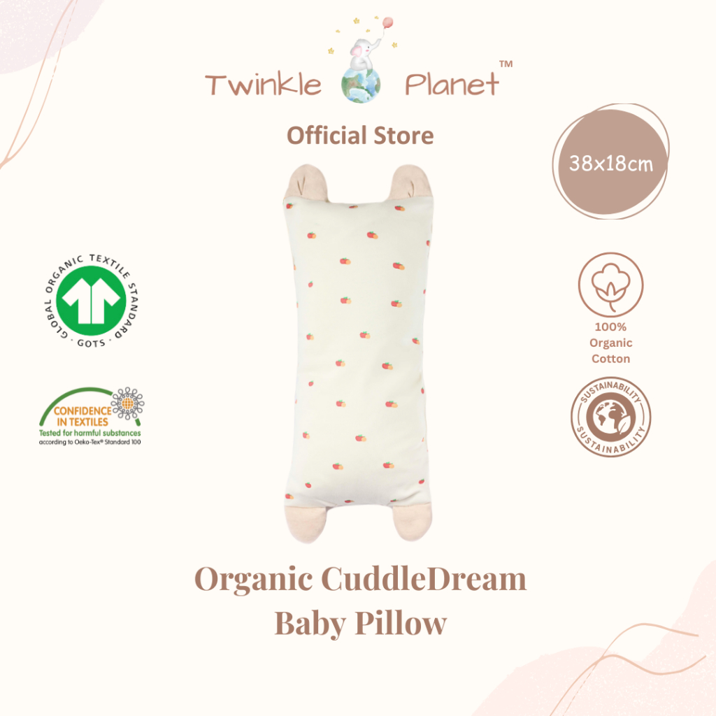 Twinkle Planet Organic Cuddle Dream Baby Pillow & Bolster Comforting Baby