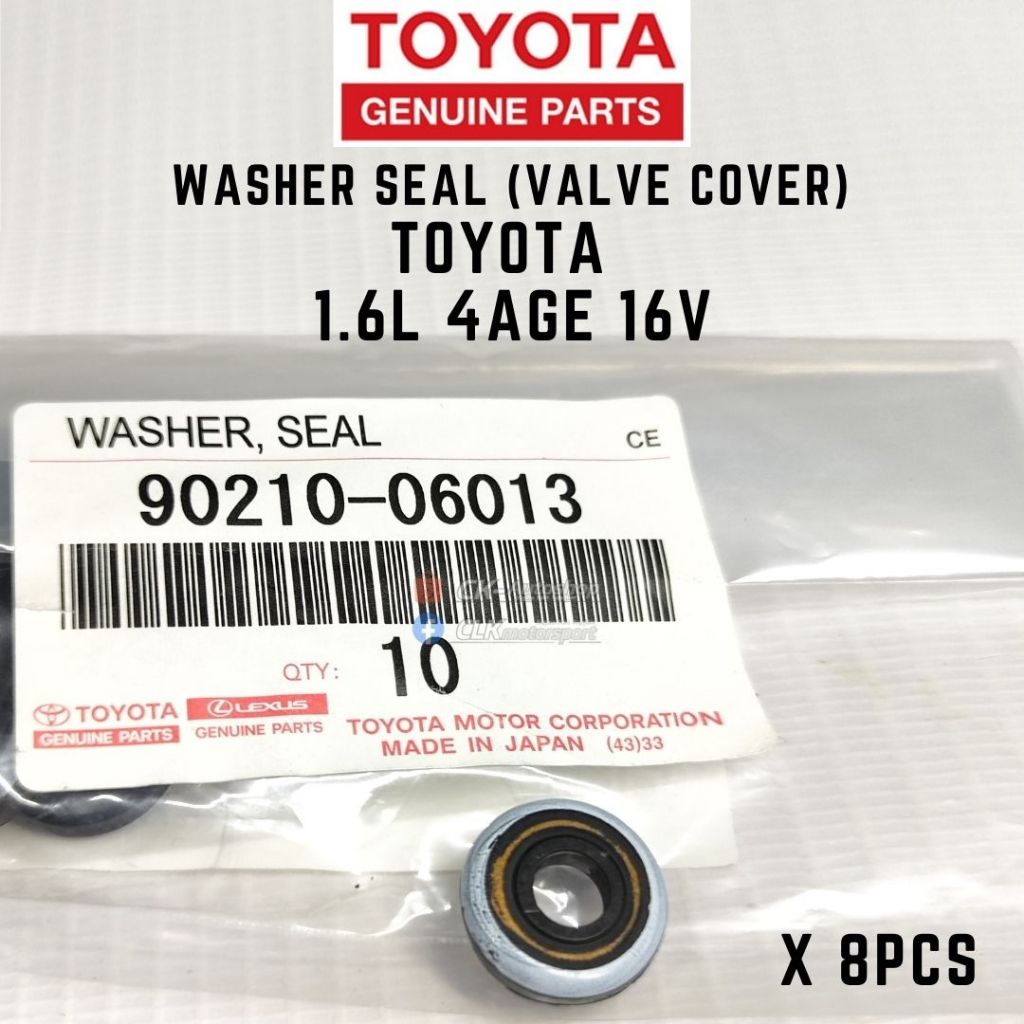 TOYOTA 90210-06013 ซีลเครื่องซักผ้า 8 ชิ้นสําหรับ 4AGE 4AGZE 16V วาล์ว KE70 AE86 AE92 AE101 Corolla 
