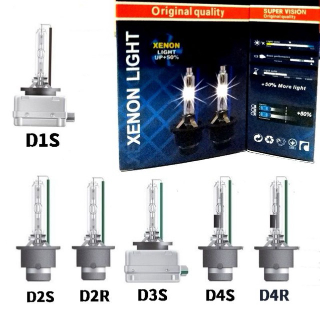 ไฟหน้าหลอดไฟ Super Vision Xenon HID/ไฟหน้า D1S D2S D2R D3S D4S D4R 4300K/8000K