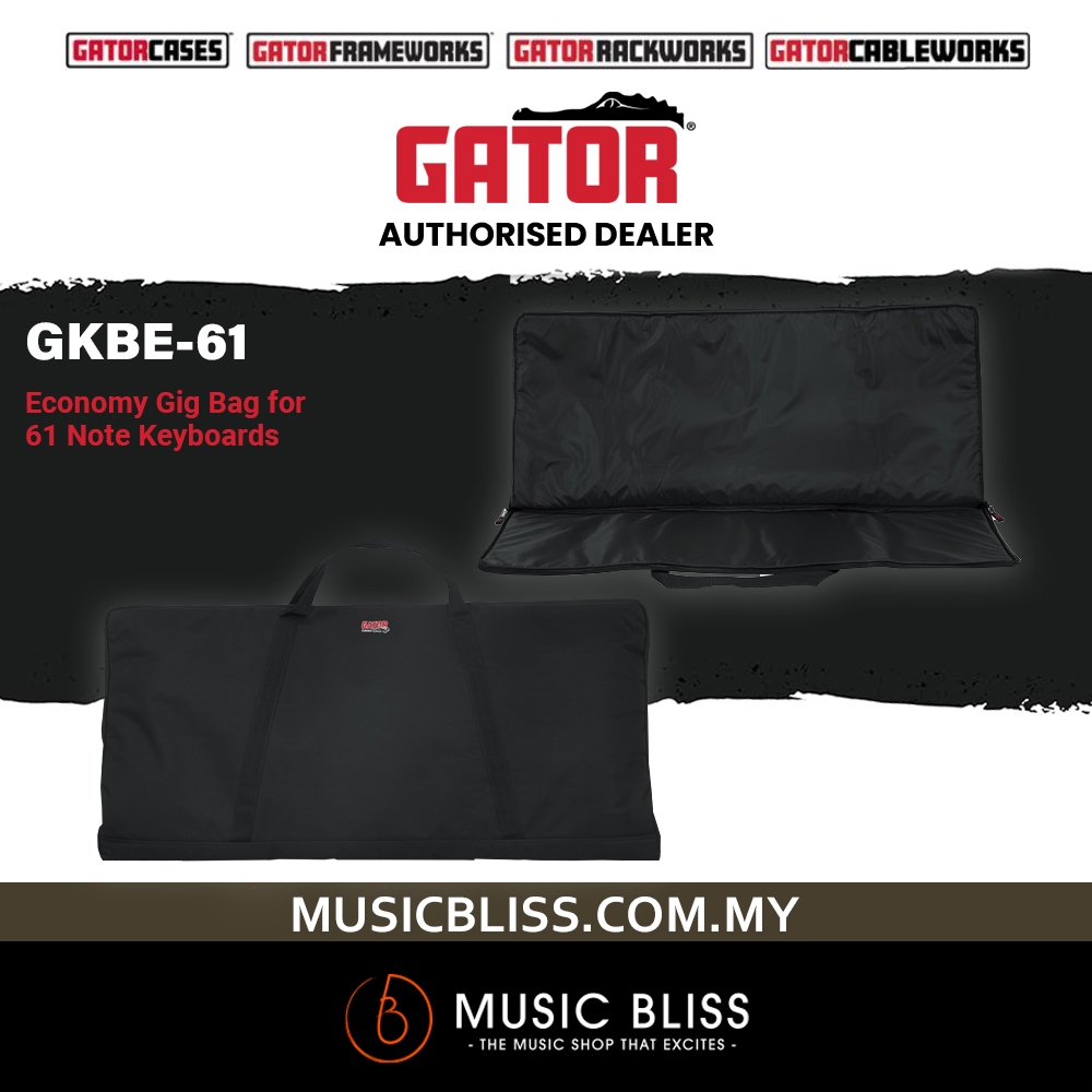 Gator GKBE-61 Economy 61 Key Keyboard Gig Bag สําหรับคีย์บอร์ด Yamaha & Casio (GKBE61)