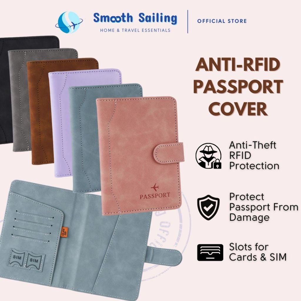 RFID Protection Passport Cover Anti-RFID Passport Holder RFID Passport Cover Anti-Theft IC Bank Card