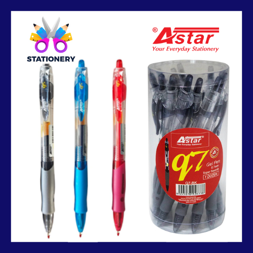 ปากกาเจล ASTAR 0.5 0.7 Q Series - 12 ชิ้น/กล่อง