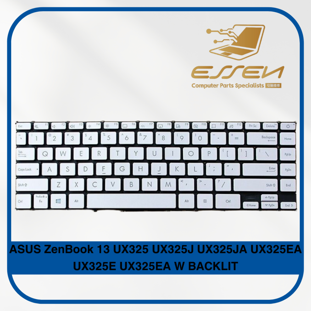 แป้นพิมพ์ทดแทนสําหรับ ASUS ZenBook 13 UX325 UX325J UX325JA UX325EA UX325E UX325EA พร้อมคีย์บอร์ด BAC