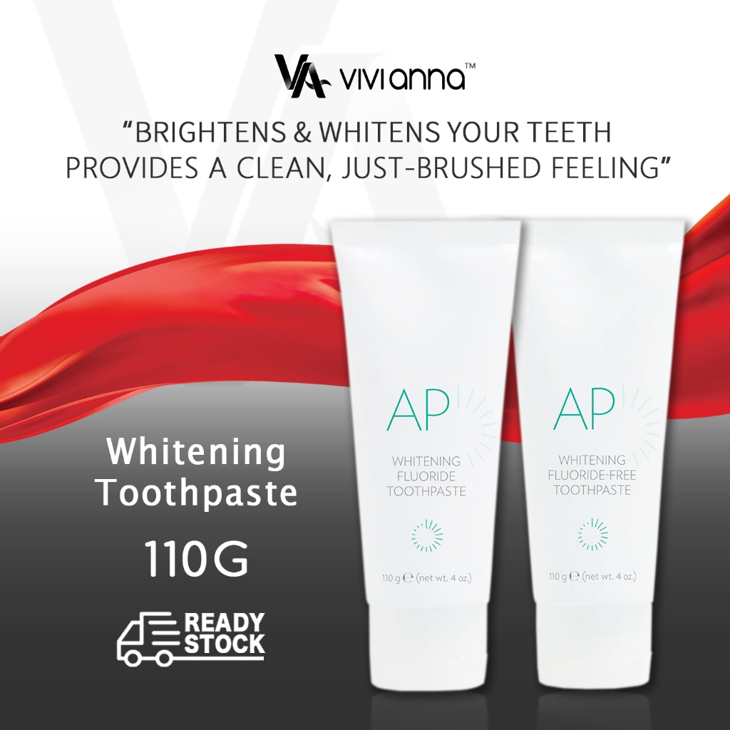 💚รายา 2026💚USA AP ยาสีฟัน 110g, 24 ยาสีฟันไวท์เทนนิ่ง, ฟลูออไรด์ฟรีฟันวาง Nu Ubat Gigi Pumtih Skin P